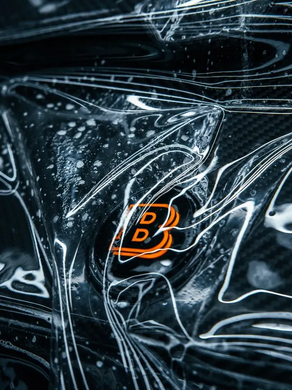 Brabus hood badge under fresh film